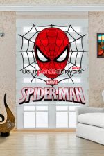 Marvel Örümcek Adam Baskılı Çocuk Odası Zebra Perde