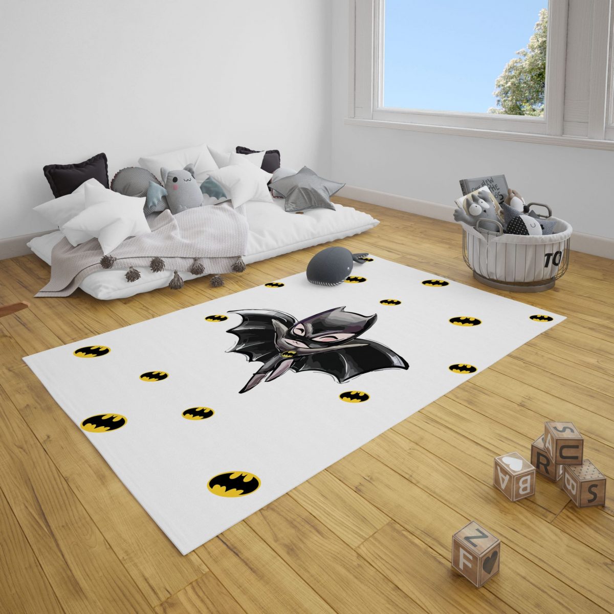 Minik Batman Bebek ve Çocuk Odası Halı