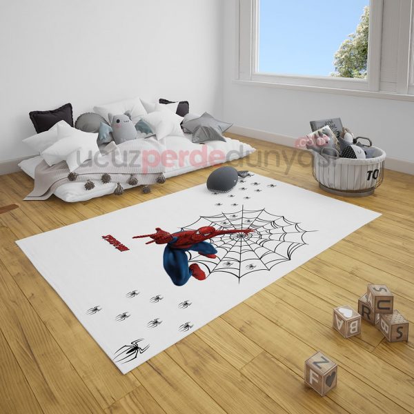 Örümcek Adam Çocuk Odası Halı