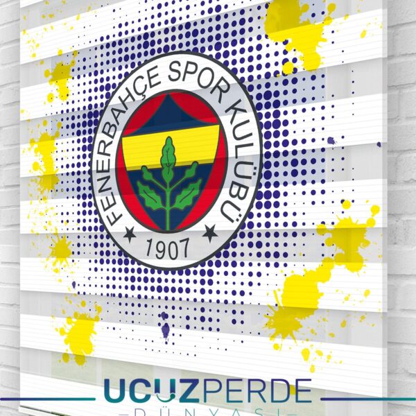 Fenerbahçe Lekeli Çocuk Odası Stor Zebra Perde